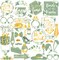 Bridal Shower Photo Booth Props - Pack of 35 | Green Decorations for Bridal Shower and Bachelorette Party